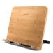 Reodoeer book stand paper see pcs writing brush chronicle pcs book rest music stand reading script establish 6 -step adjustment folding type bamboo made 