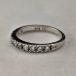  Vintage оригинальный серебряный Cubic Zirconia половина Eternity - кольцо?(11 номер )? кольцо 