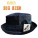 送料無料 大きいサイズ RUBEN デニム パッチワーク ポークパイ ネイビー  ロールアップ ジーンズ メンズ 帽子 Bigsize