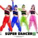  танцевальный костюм Kids девушки hip-hop выставить Корея K-POP. рука .... ребенок Dance одежда прозрачный розовый желтый зеленый красный синий 