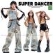  hip-hop танцевальный костюм девушки K-POP Корея Kids танцевальный костюм выставить . рука Denim tops брюки Dance одежда ребенок Dance одежда 