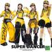  танцевальный костюм Kids выставить девушки hip-hop костюм heso.. tops оборка юбка брюки . рука ребенок Dance одежда K-POP Корея чёрный желтый цвет 