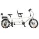  two number of seats . tandem bicycle two person . can ride 20 -inch mechanical disk brake original tandem exclusive use frame Shimano 7 speed player tandem category - proposal model 