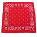 60s FAST COLOR RN13960 цветок рисунок хлопок бандана красный *84 Vintage носовой платок Париж s аксессуары z цветочный принт уголок имеется 