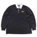90s LANDS'END Ran z end CU COLORADO BUFFALOES вышивка хлопок Rugger рубашка чёрный XL* Old колледж спорт большой размер 