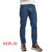 REPLAYli Play / ANBASS стрейч Denim тонкий Fit джинсы M914Y голубой / распродажа объект 