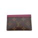 LOUIS VUITTON Louis Vuitton футляр для карточек porutokaruto*sa-n тянуть монограмма f.- автомобиль M60703 *RFID(IC chip ) подтверждено 