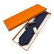 [ не использовался * хранение товар ]HERMES Hermes галстук fasoneH узор шелк 8cm темно-синий 