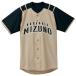 MIZUNO ミズノ ２０１１年北海道日本ハムファイターズ型 シャツ・オープンタイプ メッシュ ゴールド×ブラック 52MW082 50 野球 ベースボール