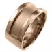 平打ち 指輪 メンズ k10ピンクゴールド ワイド リング 約10mm幅 厚さ約2mmの重量感 特大サイズ ハーフ溝予約 着物　振袖　格安レンタル