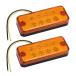 LED боковой маркер (габарит) 2 шт. комплект желтый янтарь высокая яркость LED 8 лампа универсальный боковой лампа 24V машина грузовик работа машина большой машина предназначенный LED индикатор MKLED24-2SET