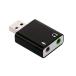 USB установленный снаружи звуковая карта USB- аудио изменение адаптер 3.5mm Mini Jack наушники мощность / Mike ввод соответствует легкий 5.1ch/3D Surround соответствует PFUOS15015