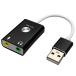  установленный снаружи звуковая карта 9.1CH аудио изменение адаптер 3.5mm Mini Jack наушники мощность Mike ввод фильм / игра / дистанционный USBSU219A
