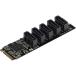 Sedna - M2 (2280) PCIe M ключ - 5 x SATA 6G адаптор карта ( программное обеспечение RAID соответствует )