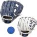 GP(ji-pi-) parent . catch ball glove set soft ball attaching for adult - right throwing for children - right throwing navy white 46419Y