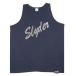 Slyder ORIGINAL[L размер *2000 годы передний половина. воздух чувство *SILVER. ламе принт ] майка [ темно-синий темно-синий ] новый товар ползун оригинал мужской Sean John