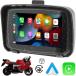 для мотоцикла дисплей аудио 5 дюймовый мотоцикл Apple carplay мотоцикл android auto портативный беспроводной мотоцикл carplay IPX7 водонепроницаемый двойной Bluetooth беспроводной 