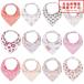  baby бандана bib слюнявчик 12 шт. комплект Pink Set органический хлопок нагрудник бандана bib Bay Be младенец мужчина девочка 
