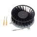CPU Cooling Fan,DC 12V/2.4A 23 Leaves 3 Pin Stable Computer Cooling Fan for PS5̵