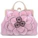 ZiMing Women Top Handle Handbags 3D Floral Genuine Leather Tote Bags Kiss Lock Evening Handbag Stylish Satchel Shoulder Bag Crossbody Bag Prem̵