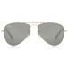  RayBan Kids солнцезащитные очки RJ9506S Junior Pilot 212/6G 52 ребенок Teardrop Shiny Silver 52mm линзы ширина стандартный товар 