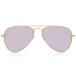 RayBan Kids солнцезащитные очки RJ9506S Junior Pilot 249/4V 50 ребенок Teardrop Matte Gold 50mm линзы ширина стандартный товар 