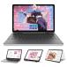 Office 2024 Win11pro 10.95�C���`2in1�m�[�g�p�\�R�� �^�b�`�p�l�� N150 360����]�\ /1920x1200/WIFI/BT 4.2/Type-C/���{��L�[�{�[�h�J�o�[�t��,16+256GB