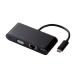  Elecom do King стойка usb-c ступица энергия Delivery соответствует VGA модель черный DST-C03BK