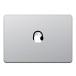 �J�C���h�X�g�A MacBook Air / Pro �}�b�N�u�b�N �X�e�b�J�[ �V�[�� �e���r CM �~���[�W�b�N �w�b�h�t�H�� �w�b�h�z�� He