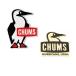 2���Z�b�g CHUMS �X�e�b�J�[ CH62-1622 CH62-1124 BK