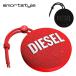 DIESEL diesel Bluetooth compact wireless speaker brand wireless waterproof maximum 28 hour music reproduction list with strap [ black / red ]