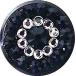 Swarovski Crystal Ring Home Button Jet×Crystal