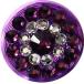 Swarovski Crystal Ring Home Button Fuchsia×Crystal