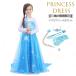  Princess One-piece аксессуары комплект ребенок маскарадный костюм Disney Halloween костюмированная игра костюм платье Kids девочка костюм 100 110 120 130 140