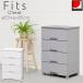 fitsu грудь 5504 / Fitsfitsu грудь шкаф пластик кейс для хранения одежда европейская одежда место хранения ящик для одежды одежда место хранения легкий блокировка имеется настольный имеется сделано в Японии небо лошадь 
