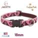  одним движением ошейник *L размер *18mm ширина розовый pau рисунок Tickled Pink 38-63m LUPINEru сосна America производства легкий крепкий для больших собак регулируемый 