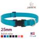  одним движением ошейник *S размер *25mm ширина одиночный цвет aqua 30-50cm LUPINEru сосна America производства легкий крепкий средний собака * большой собака solid цвет 