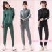  джерси женский тренировочный верх и низ в комплекте длинный рукав весна осень 2 позиций комплект выставить Parker длинные брюки спорт одежда большой размер движение одежда ....
