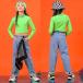  Dance s длинный рукав флуоресценция цвет Kids танцевальный костюм hip-hop выставить ребенок HIPHOP постановка одежда длинный рукав s Denim брюки stage костюм девушки 