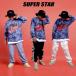  Kids танцевальный костюм hip-hop HIPHOP длинный рукав Denim брюки мужчина девочка Denim танцевальный костюм Jazz Dance DANCE stage костюм тренировка надеты 