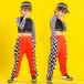  в клетку Jazz Dance Kids танцевальный костюм hip-hop выставить ребенок Dance брюки Dance sHIPHOP постановка одежда длинный рукав stage костюм тренировка надеты 