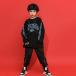  Kids танцевальный костюм hip-hop выставить HIPHOP ребенок coats длинный рукав ребенок одежда жакет брюки длинные брюки Jazz Dance презентация 