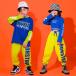  Корея ребенок одежда Kids танцевальный костюм весна осень HIPHOP hip-hop . рука Cheer девушка stage костюм Dance одежда девочка мужчина верх и низ 2 позиций комплект длинный рукав 