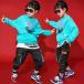  Корея ребенок одежда Kids танцевальный костюм весна осень HIPHOP hip-hop . рука Cheer девушка stage костюм Dance одежда девочка мужчина верх и низ в комплекте длинный рукав 