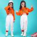  Jazz Dance Kids танцевальный костюм hip-hop выставить ребенок Dance брюки Dance sHIPHOP постановка одежда длинный рукав stage костюм тренировка надеты модный 