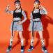  Kids танцевальный костюм hip-hop ребенок одежда HIPHOP брюки длинный рукав комплект девочка Jazz Dance презентация тренировка надеты stage костюм шорты 