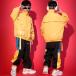  Kids танцевальный костюм hip-hop Kids танцевальный костюм выставить Kids Dance hip-hop костюм s длинный рукав брюки Dance одежда тренировка надеты 