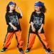  Kids танцевальный костюм выставить hip-hop танцевальный костюм Корея Kids танцевальный костюм hip-hop Dance брюки Cheer Dance hip-hop костюм 