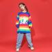  Kids танцевальный костюм hip-hop выставить HIPHOP ребенок coats длинный рукав ребенок одежда жакет брюки длинные брюки Jazz Dance презентация 