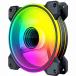 COOLMOON PC кейс вентилятор 1 листов 120mm 4pin PWM LED ARGB 5v 3pin Infinity зеркало 